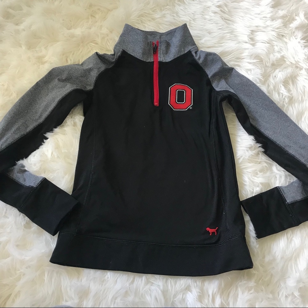 Victoria secret PINK Ohio state quarter zip